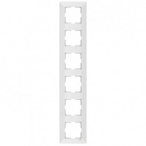 Рамка 6-я вертикальная белая VIKO MERIDIAN